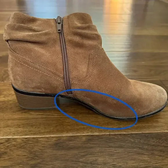 Vionic Kanela Women's Heeled Bootie brown slouchy suede boots 9.5 - Picture 12 of 16